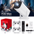 P30 MAX Game Projector Classic Video Game Console Retro 3D Games Potable Projector 720P HD Output Home Projector for Party - Shengyao Chuangqi (HK) International Limited