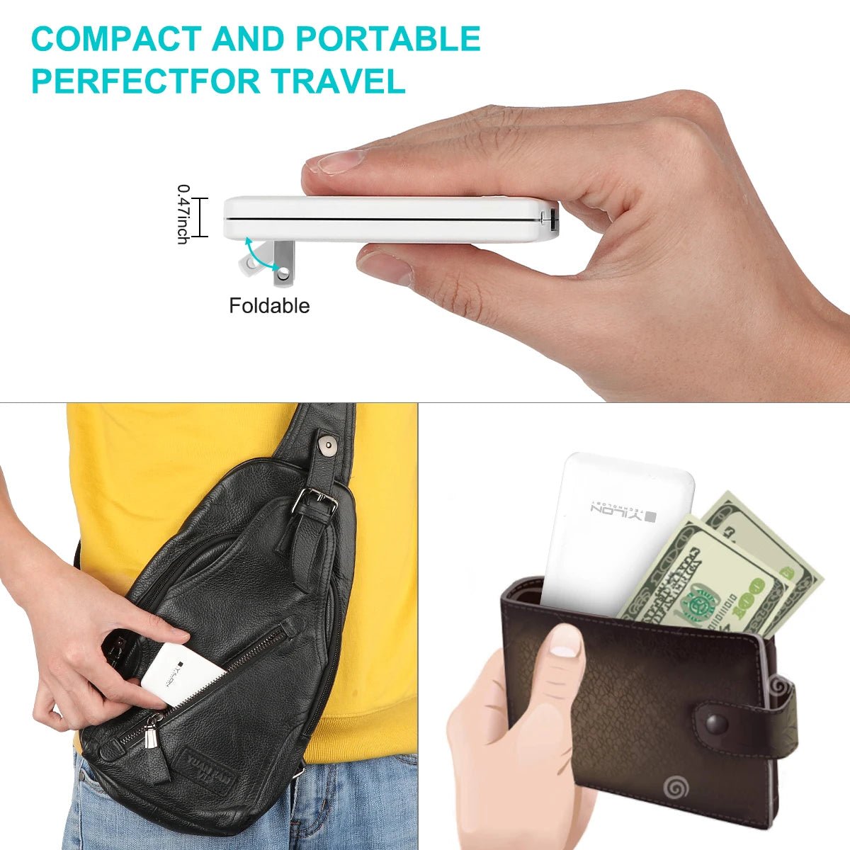 Popular Ultra - thin Foldable Universal Charger with 20W Fast Charging for Android, Apple and Samsung Devices High - quality - Shengyao Chuangqi (HK) International Limited
