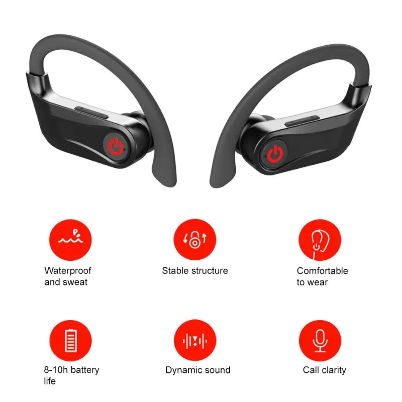 Q62 True Wireless Earbuds with 9D Surround Sound - Bluetooth 5.3 Stereo Headphones for Sports, Calls &amp; Music