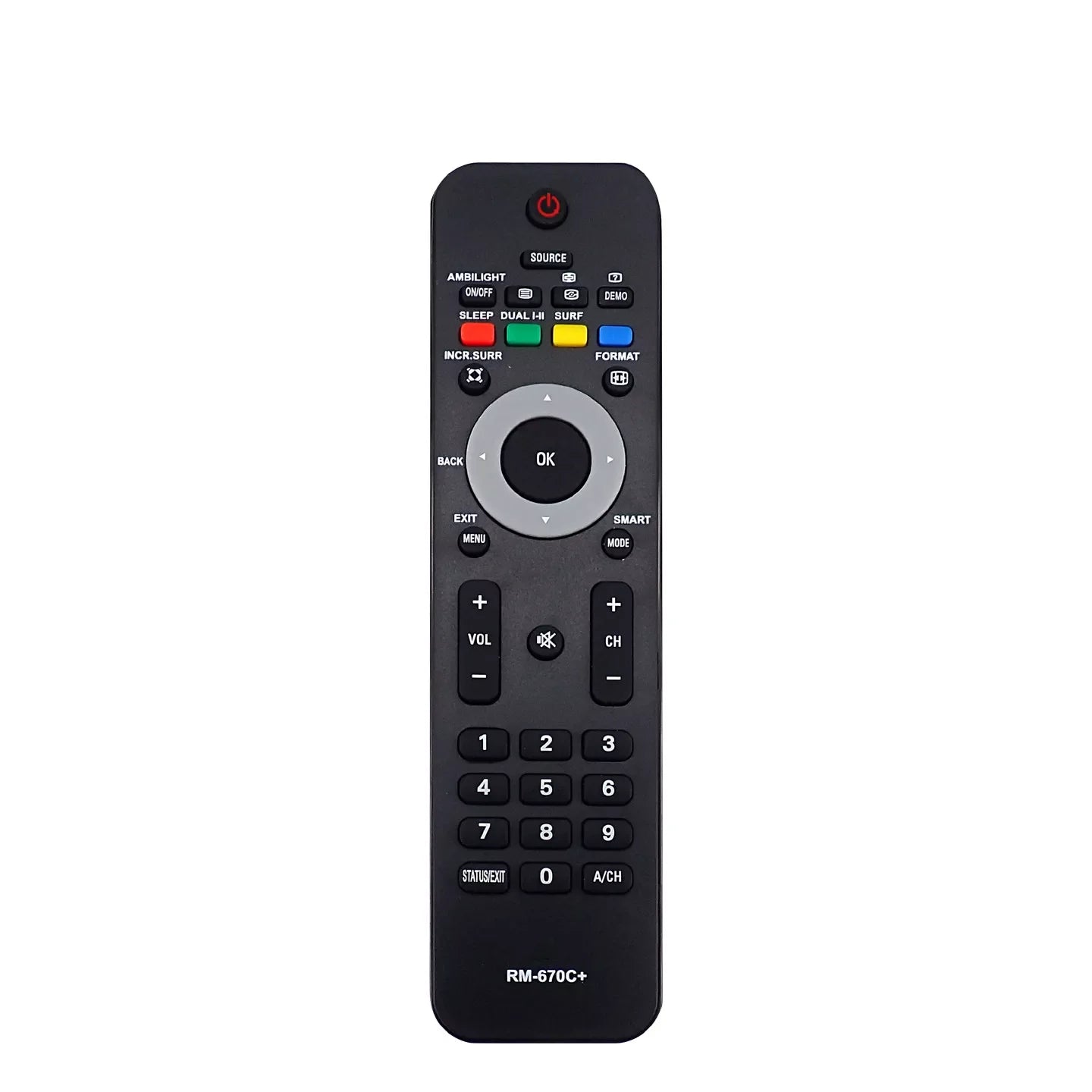 REPLACEMENT RM - 670C+ UNIVERSAL TV REMOTE CONTROL for PHILIPS LCD/LED/HDTV - Shengyao Chuangqi (HK) International Limited