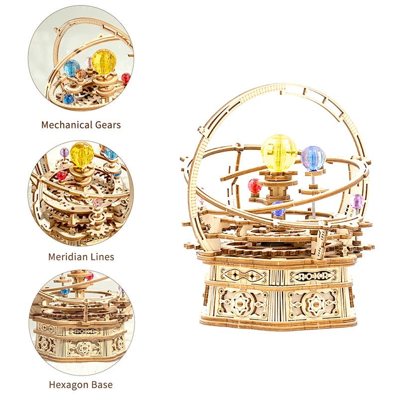 Robotime AMK51 Starry Night 3D Wooden Diy Handmade Assembled Jigsaw Puzzles for Dropshipping - Shengyao Chuangqi (HK) International Limited