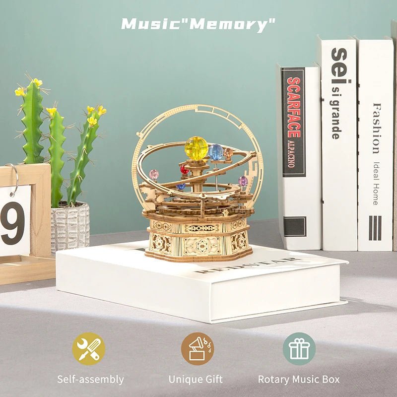 Robotime Rokr US Warehouse DIY Handmade Assembled Toys AMK51 Starry Night Model Kit 3D Wooden Puzzles for Drop Shipping - Shengyao Chuangqi (HK) International Limited