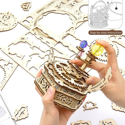 Robotime Rokr US Warehouse DIY Handmade Assembled Toys AMK51 Starry Night Model Kit 3D Wooden Puzzles for Drop Shipping - Shengyao Chuangqi (HK) International Limited