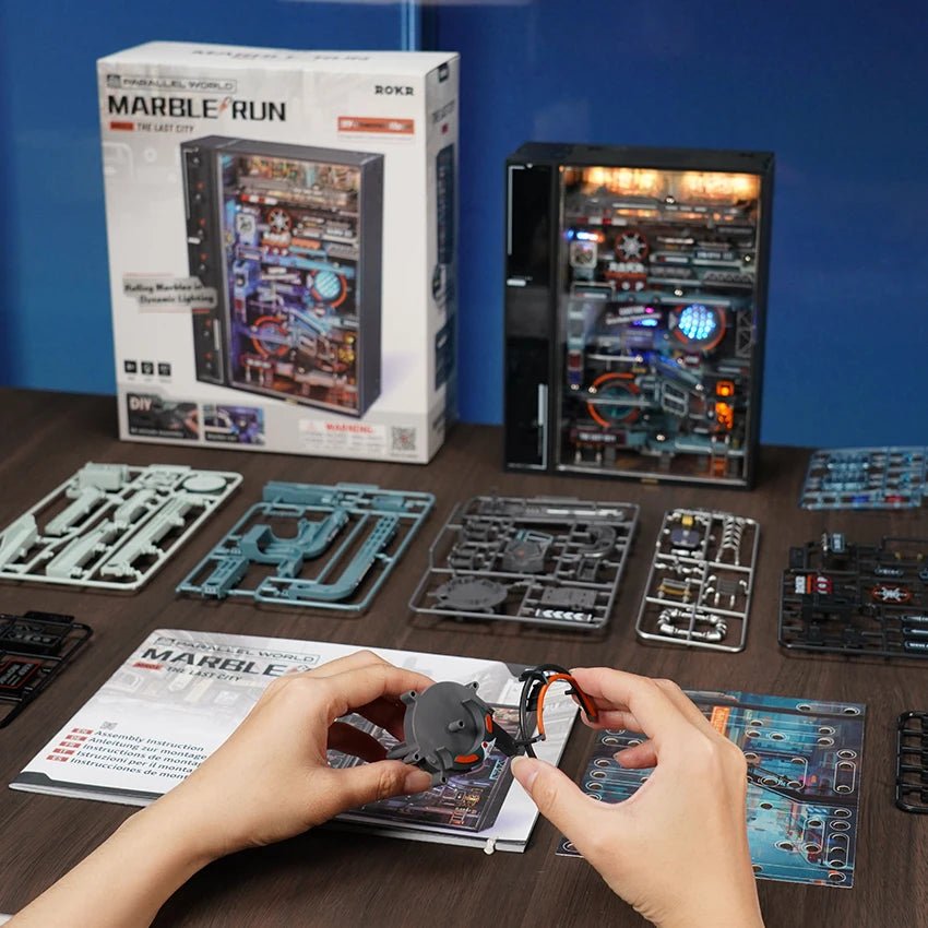Robotime US Warehouse Marble Run Toys MR01S the Last City DIY Kit Mechanical 3D Plastic Puzzles for Drop Shipping - Shengyao Chuangqi (HK) International Limited