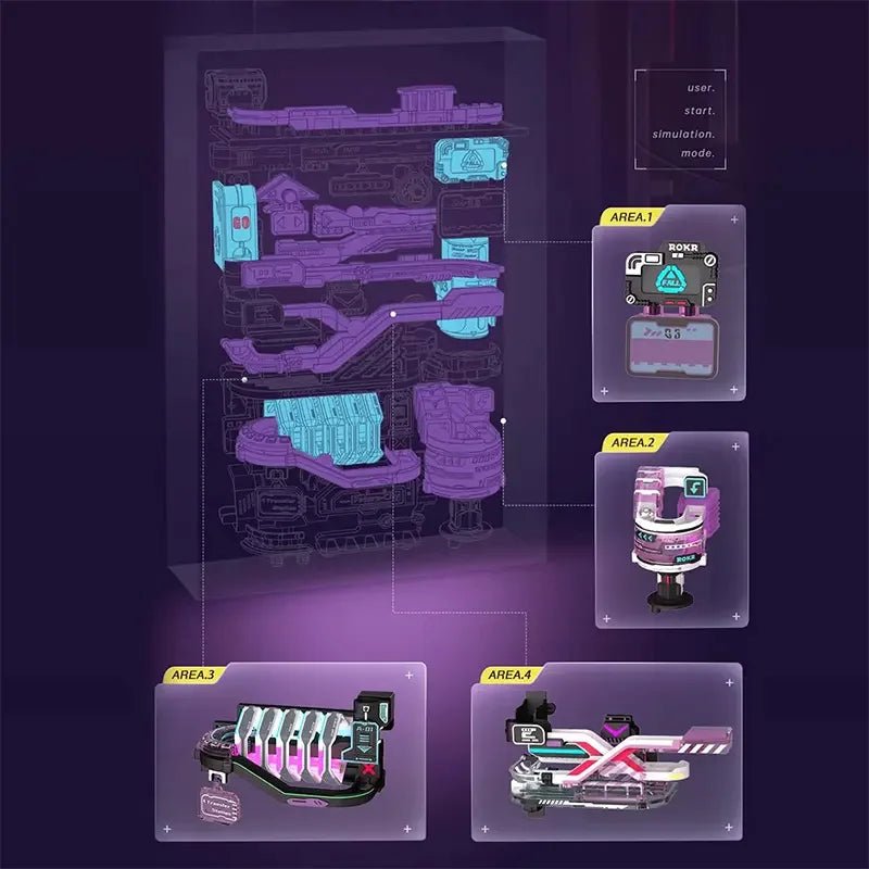 Robotime US Warehouse Mechanical Marble Run Toys MR02S the Future City DIY Kit 3D Plastic Puzzles for Drop Shipping - Shengyao Chuangqi (HK) International Limited