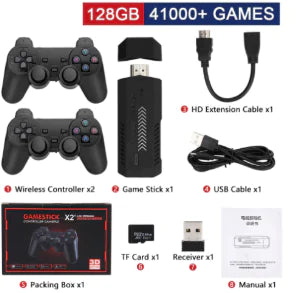 M8 Portable Gaming Handheld with Wireless Controller &amp; 64GB SD Card - Ultra-Portable Gaming Device for Gamers