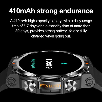 SENBONO 2024 MAX18 Men Smartwatch AMOLED1.43inch 466*466 HD Big Screen BT Calls Gesture Control AI Voice Sports Smart Watch Men - Shengyao Chuangqi (HK) International Limited