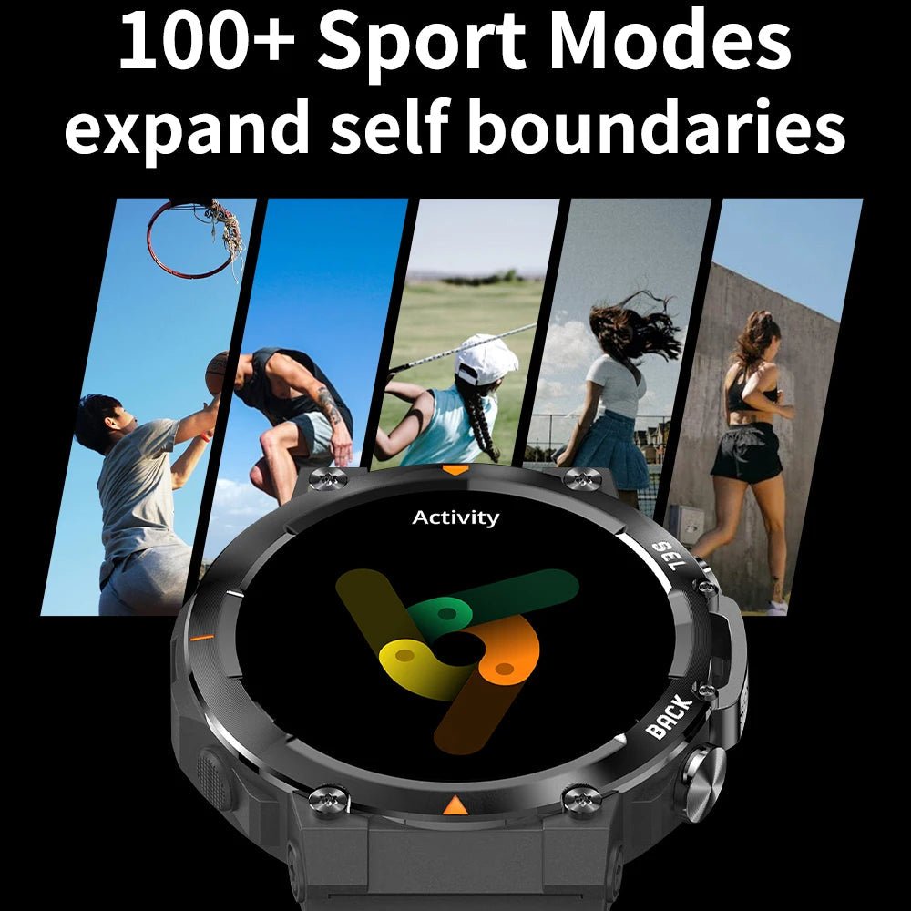 SENBONO 2024 MAX18 Men Smartwatch AMOLED1.43inch 466*466 HD Big Screen BT Calls Gesture Control AI Voice Sports Smart Watch Men - Shengyao Chuangqi (HK) International Limited