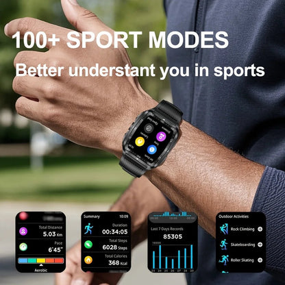 SENBONO KT83 Outdoor Sports Square Smart watch Answer Call Big Battery Fitness Tracker Waterproof Smartwatch Men for IOS Android - Shengyao Chuangqi (HK) International Limited
