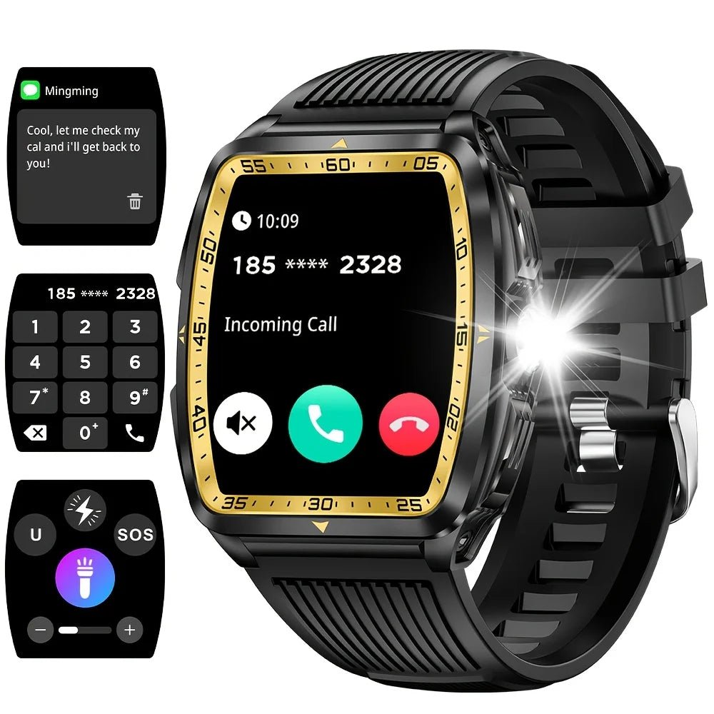 SENBONO KT83 Outdoor Sports Square Smart watch Answer Call Big Battery Fitness Tracker Waterproof Smartwatch Men for IOS Android - Shengyao Chuangqi (HK) International Limited