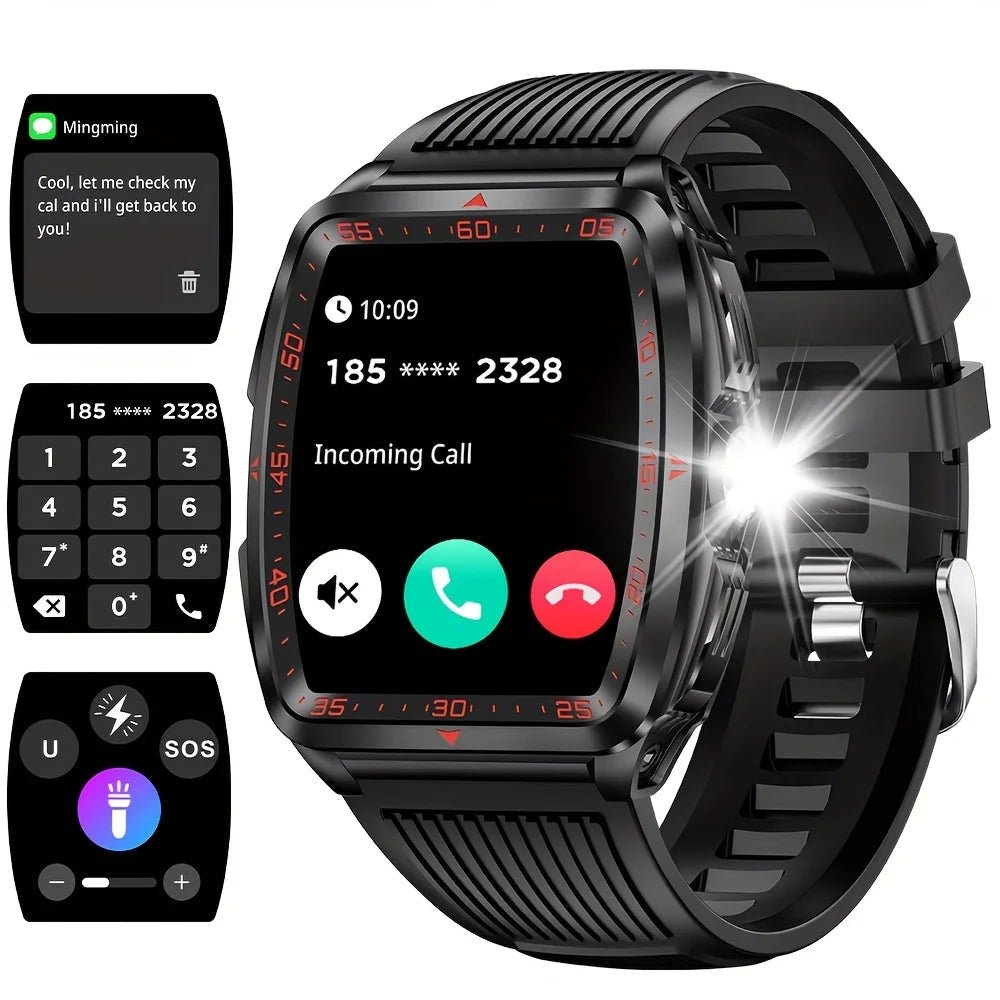 SENBONO KT83 Outdoor Sports Square Smart watch Answer Call Big Battery Fitness Tracker Waterproof Smartwatch Men for IOS Android - Shengyao Chuangqi (HK) International Limited