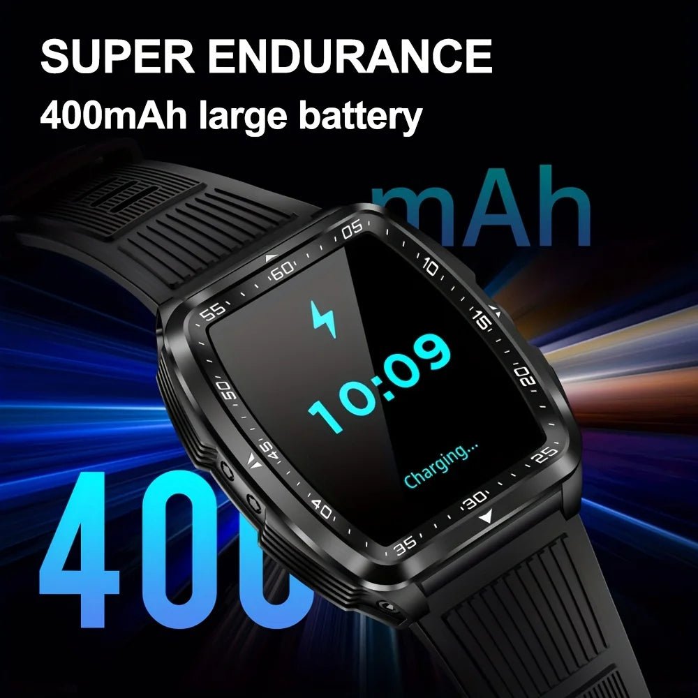 SENBONO KT83 Outdoor Sports Square Smart watch Answer Call Big Battery Fitness Tracker Waterproof Smartwatch Men for IOS Android - Shengyao Chuangqi (HK) International Limited