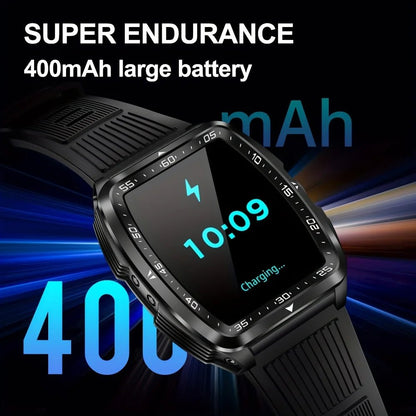 SENBONO KT83 Outdoor Sports Square Smart watch Answer Call Big Battery Fitness Tracker Waterproof Smartwatch Men for IOS Android - Shengyao Chuangqi (HK) International Limited