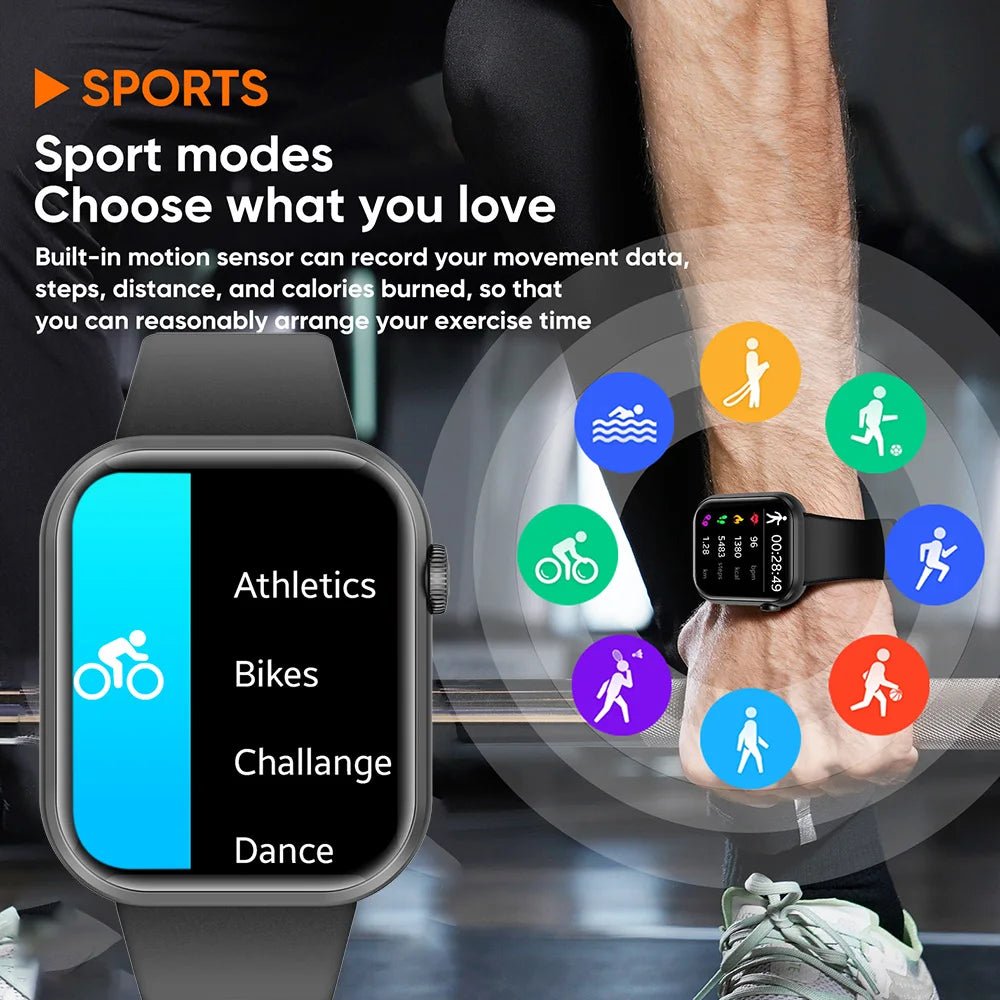 SENBONO Life3 Smart Watch Men square HD Screen Blue Tooth Call Heart Rate Water Proof Sport Smartwatch Women for IOS Android - Shengyao Chuangqi (HK) International Limited