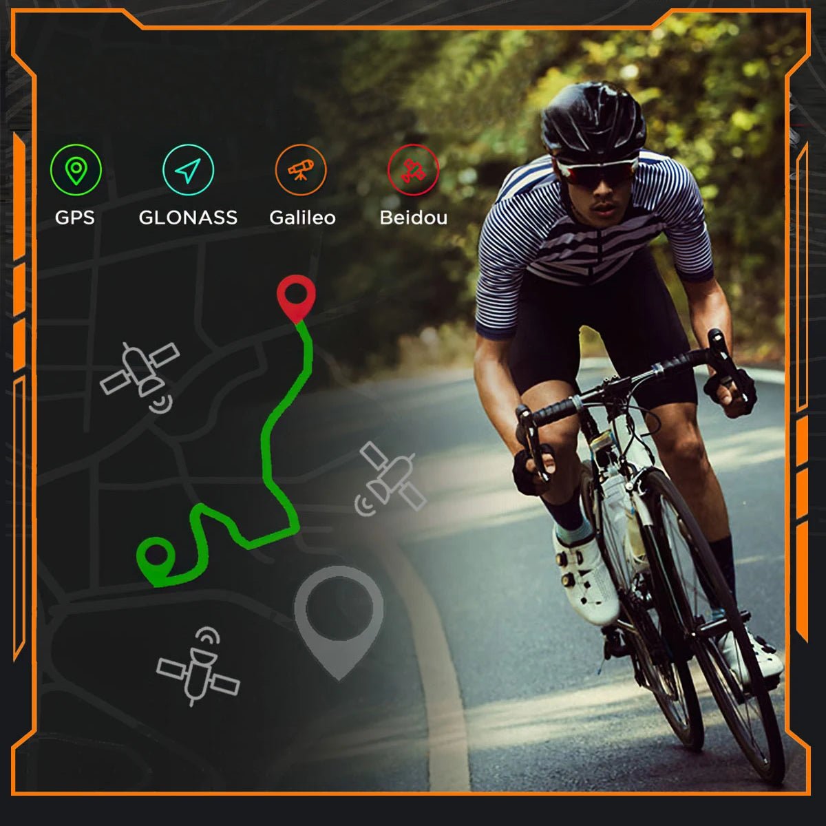 SENBONO NX18PRO AMOLED HD Large Screen GPS Outdoor Sports Smart Watch Answer Call Compass Multiple Sport Modes Smart Watch GPS - Shengyao Chuangqi (HK) International Limited