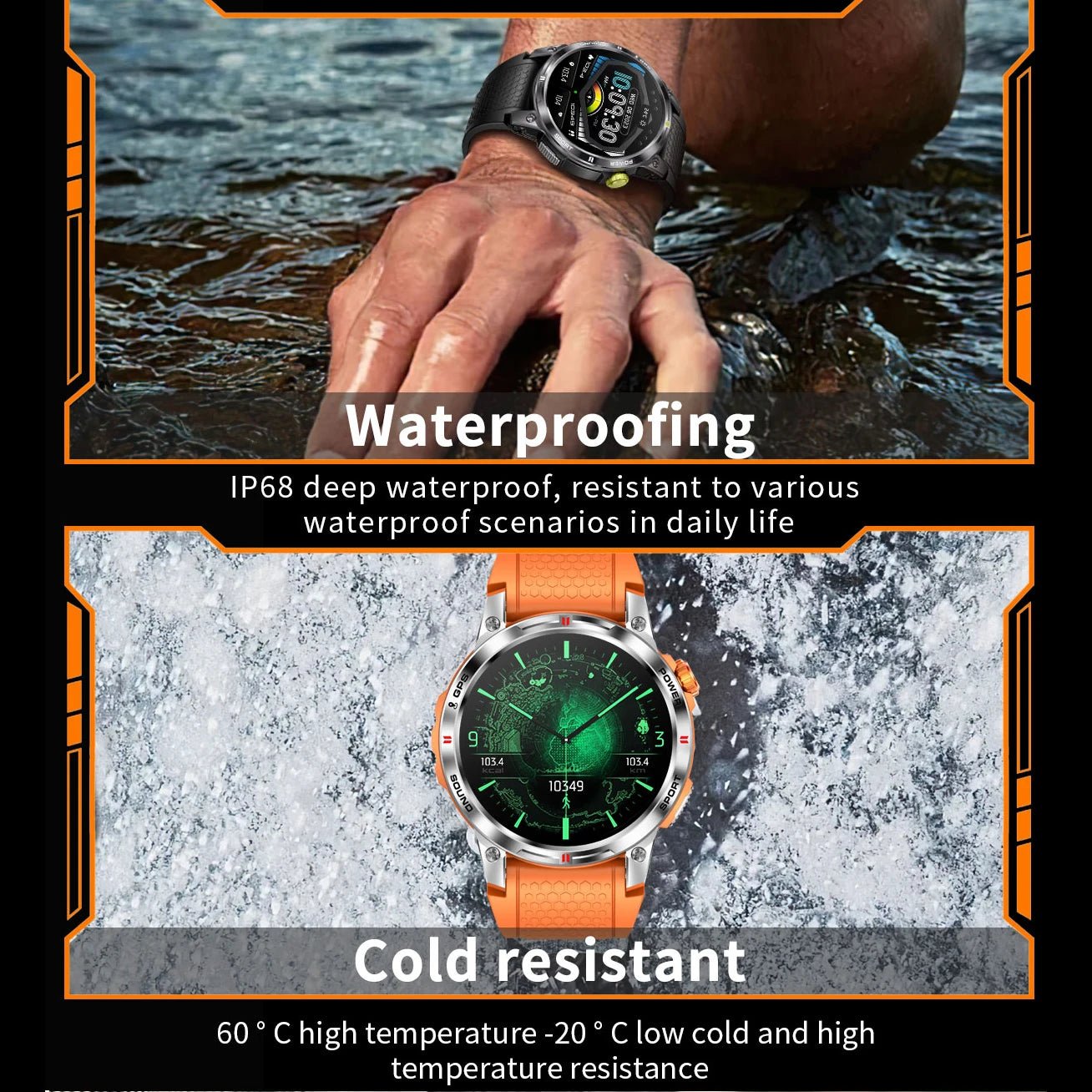 SENBONO NX18PRO AMOLED HD Large Screen GPS Outdoor Sports Smart Watch Answer Call Compass Multiple Sport Modes Smart Watch GPS - Shengyao Chuangqi (HK) International Limited