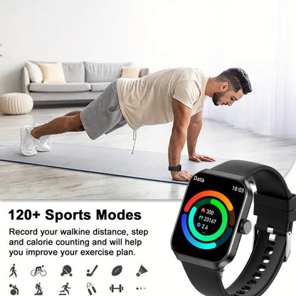 SENBONO NX25 New SmartWatch Women Men square Screen Sports Waterproof Answer Call Heart Rate Tracker Clock Men Women Smart Watch - Shengyao Chuangqi (HK) International Limited