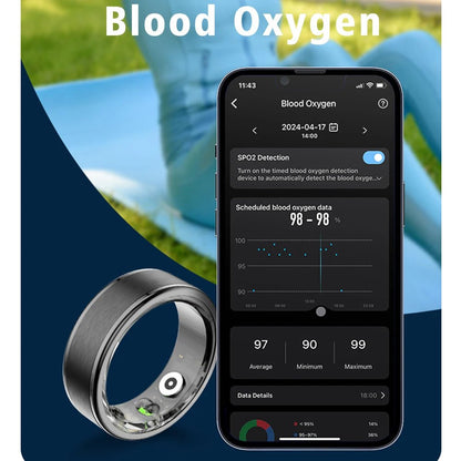 SENBONO Smart Health Ring R03 With Blood Oxygen Heart Heart Rate Sleep Tracking Wearable Devices Electronic Ring for Men Couples - Shengyao Chuangqi (HK) International Limited