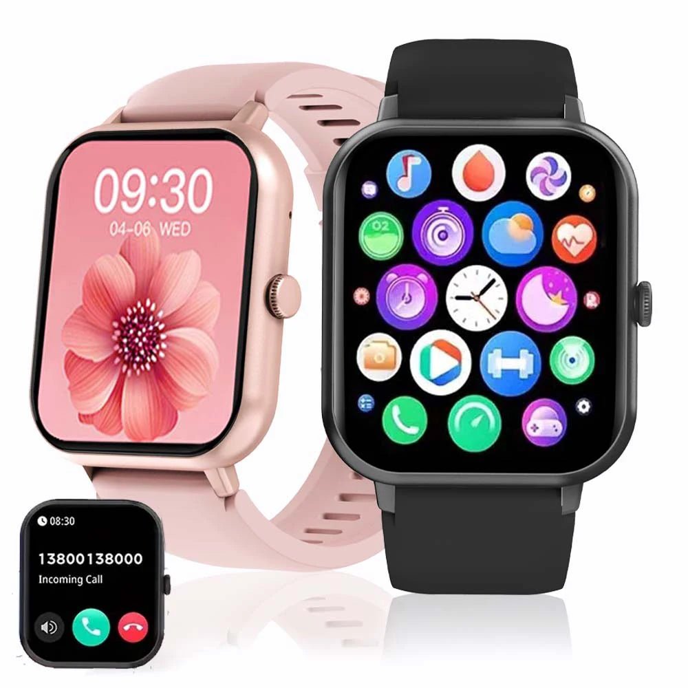 SENBONO ZL54CJ Square Smartwatch Women BT Call Heart Rate Sport Mode Fitness Tracker Waterproof Smart Watch Men for IOS Android - Shengyao Chuangqi (HK) International Limited