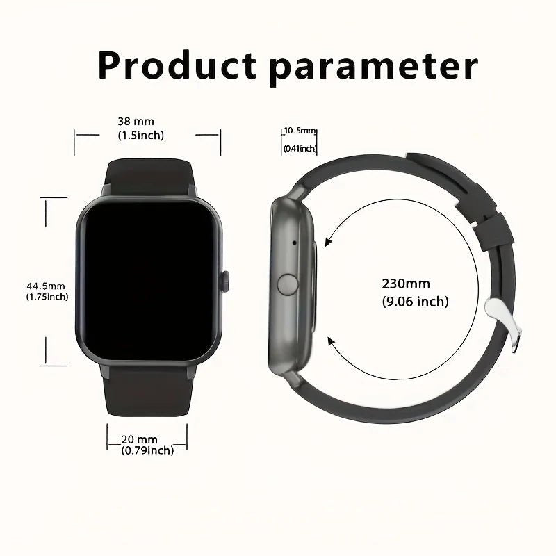 SENBONO ZL54CJ Square Smartwatch Women BT Call Heart Rate Sport Mode Fitness Tracker Waterproof Smart Watch Men for IOS Android - Shengyao Chuangqi (HK) International Limited
