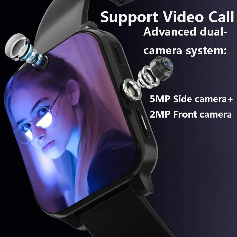 Smart Bluetooth Call Watch 64GB Wifi GPS Positioning Dual Camera Waterproof Sports Men&