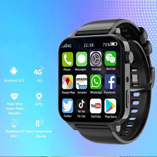 Smart Bluetooth Call Watch 64GB Wifi GPS Positioning Dual Camera Waterproof Sports Men&