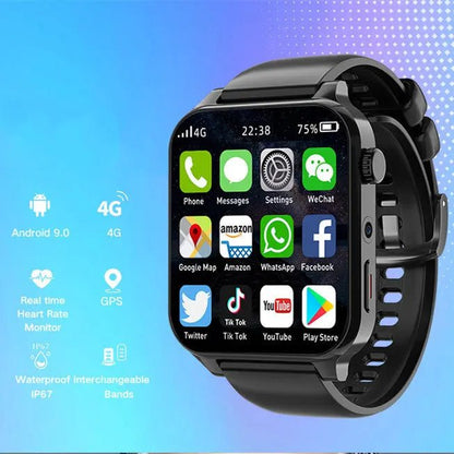 Smart Bluetooth Call Watch 64GB Wifi GPS Positioning Dual Camera Waterproof Sports Men&