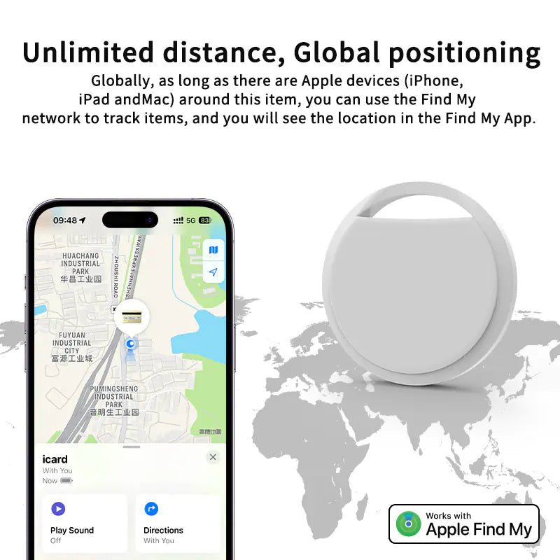 Smart Bluetooth Pet Tracker with Anti - Loss Alarm &amp; Real - Time GPS Tracking for Dogs &amp; Cats - Shengyao Chuangqi (HK) International Limited