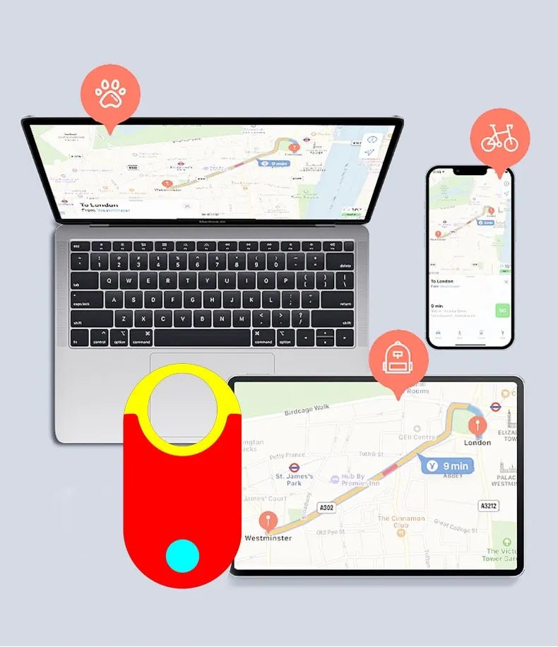 Smart GPS Tracker - Anti - Loss Alarm &amp; Long - Range Tracking for Pets/Kids/Luggage - USB Rechargeable 210mAh Battery - Shengyao Chuangqi (HK) International Limited