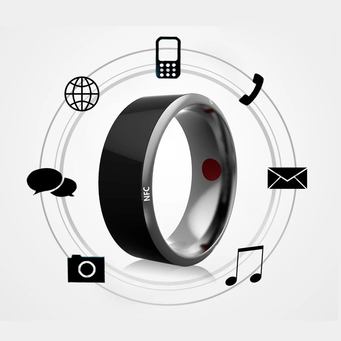 Smart Ring Wearable Device Multifunctional Black High - tech - Shengyao Chuangqi (HK) International Limited