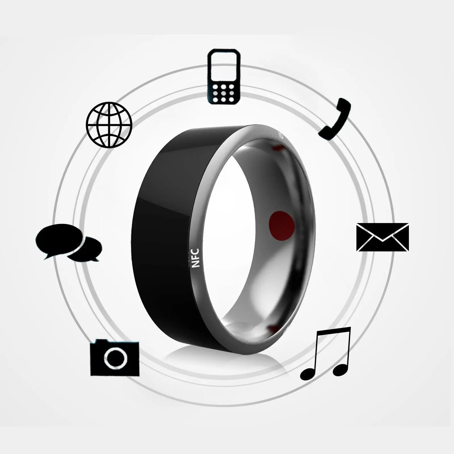 Smart Ring Wearable Device Multifunctional Black High - tech - Shengyao Chuangqi (HK) International Limited