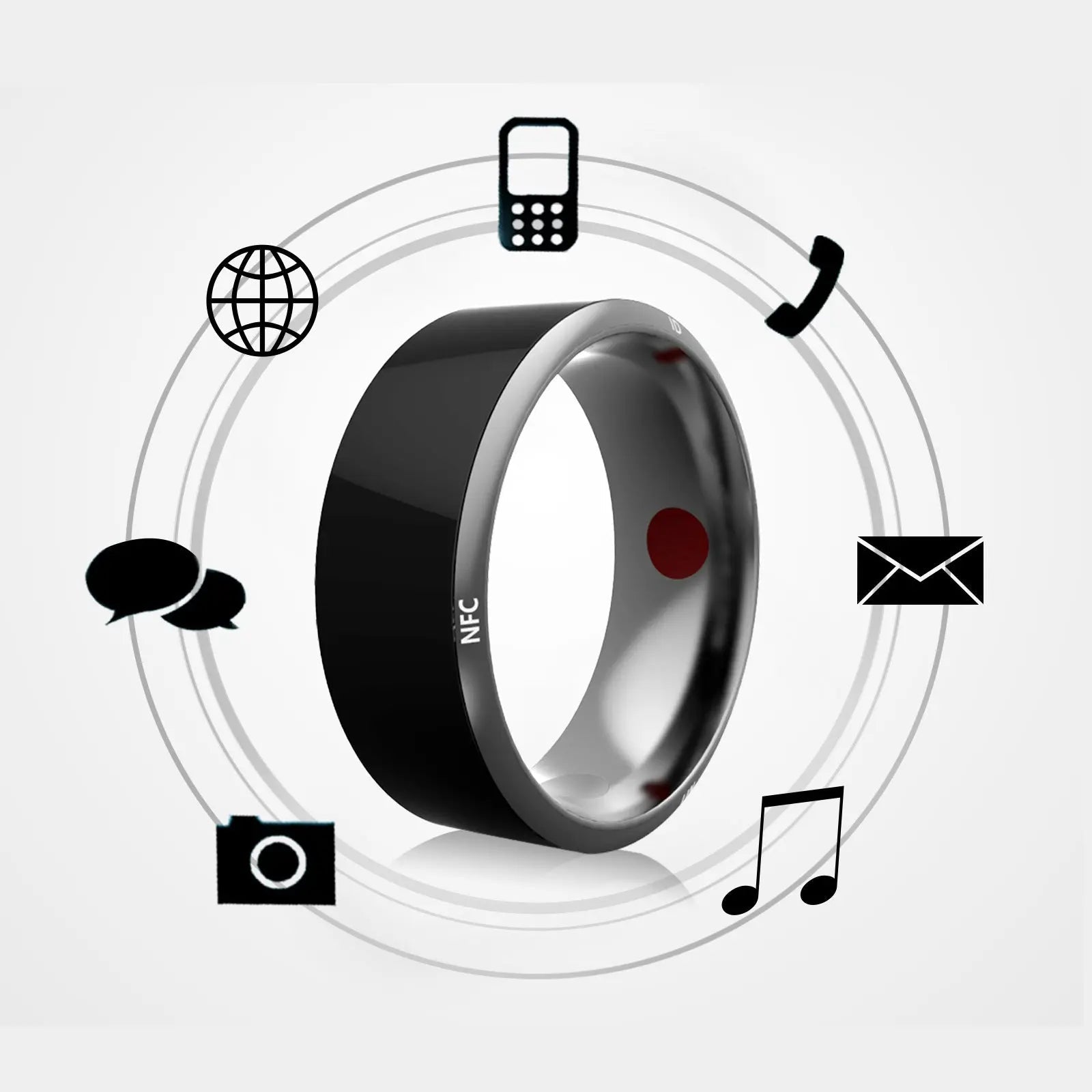 Smart Ring Wearable Device Multifunctional Black High - tech - Shengyao Chuangqi (HK) International Limited