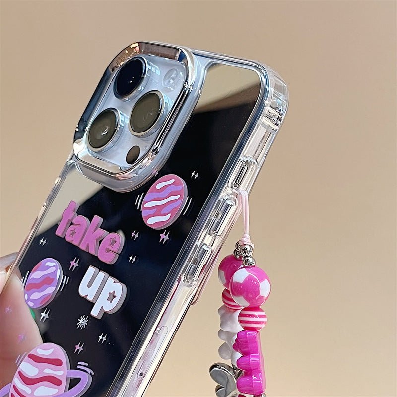 Specially designed for iPhone mobile phone case protective case iphone16Promax bracelet iphone15 three - in - one mirror iphone14Pro design wholesale - Shengyao Chuangqi (HK) International Limited