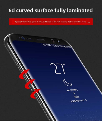Applicable to Xiaomi Mi 13 Ultra (curved mask) Samsung S24Ultra curved mask S23U Huawei mate60 pro fingerprint unlock 3D full glue tempered film