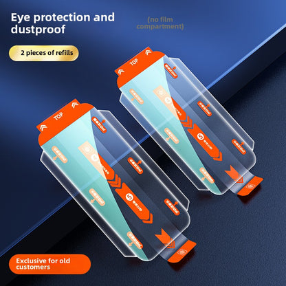 Apple iPhone 16 second film sticking artifact anti-peep mobile phone film 15Promax tempered film dust-free warehouse, ultra-high definition, 9H hardness, anti-scratch, no bubbles, super durable