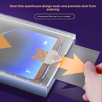 Applicable to iphone16Promax clean compartment tempered film Apple iphone15Pro automatic film iphone13/iphone14 mobile phone film