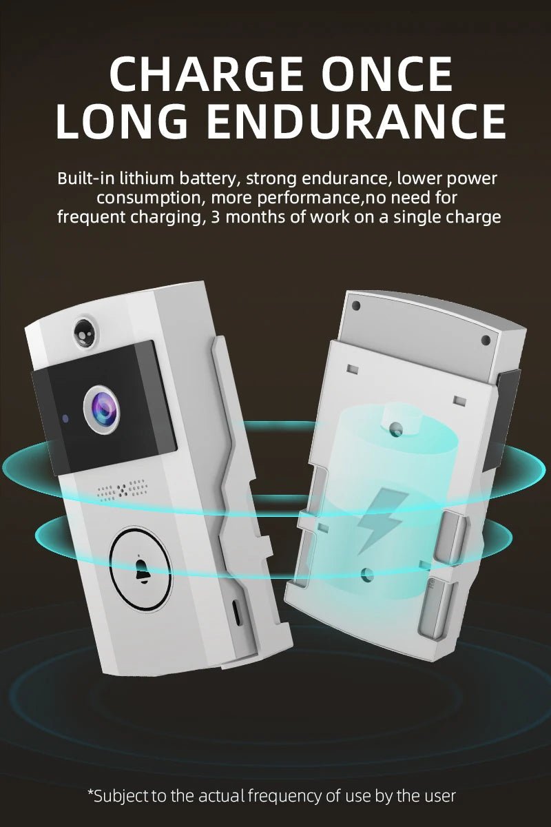 U9 Smart WiFi Video Doorbell for Home Security HD Night Vision Real - Time Intercom &amp; PIR Alarm USB Power Electric Source - Shengyao Chuangqi (HK) International Limited