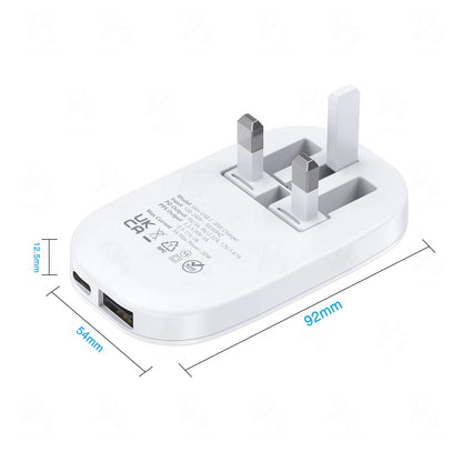 UK Gan 30w Mobile Phone Charger Qc3.0pd3.0 Fast Charging Wholesale Portable Charger for IPhone16Promax High - quality Custom logo - Shengyao Chuangqi (HK) International Limited