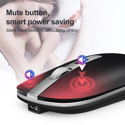 Ultra - thin Ergonomic Optical Wireless Charging Mouse 1600DPI 2.4G Wireless Silent Office Mouse - Shengyao Chuangqi (HK) International Limited