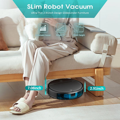 US Local Stock Latest Model Smart Mop Automatic Cleaning Robot Vacuum Cleaner Wet and Dry with 3000pa US Plug - Shengyao Chuangqi (HK) International Limited
