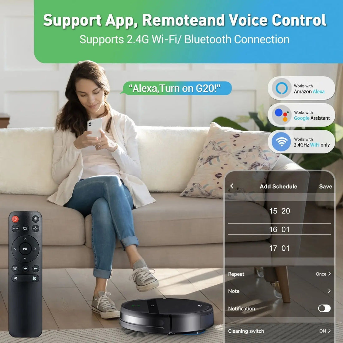 US Local Stock Minfu Electric Robot Vacuum Cleaner Automatic Robotic Wet and Dry Dropship with Sweeping Mopping Functionality - Shengyao Chuangqi (HK) International Limited