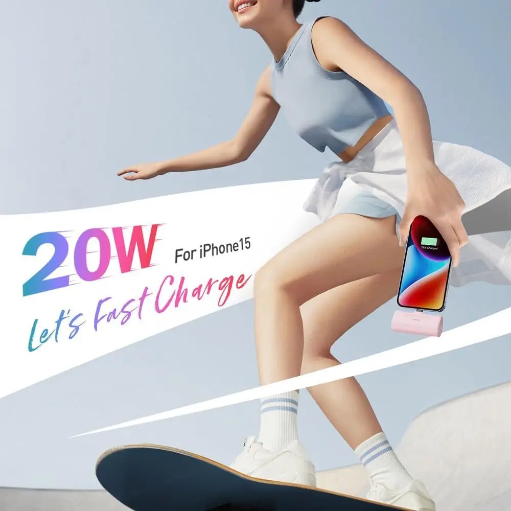 US Time - limited Tech Gift Mini Power Bank 3350mAh 20W Fast Charging Portable Charger Battery Capsule for iphone 15 16 Pro Max - Shengyao Chuangqi (HK) International Limited