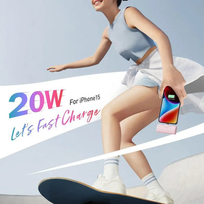 US Time - limited Tech Gift Mini Power Bank 3350mAh 20W Fast Charging Portable Charger Battery Capsule for iphone 15 16 Pro Max - Shengyao Chuangqi (HK) International Limited