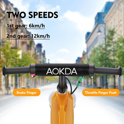 US Warehouse in Stock E Power Toy Bicycle AOKDA K8 180W Kids Electric Balance Bike for Children 5 - 12 Year Old Boys - Shengyao Chuangqi (HK) International Limited