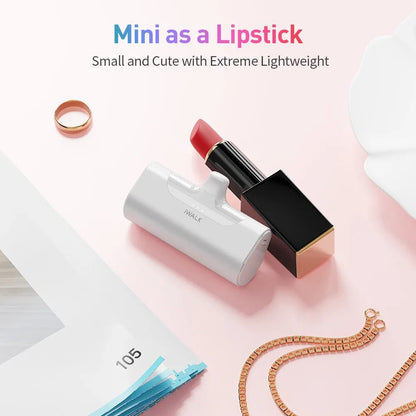 USA Warehouse Best Seller 2025 Unique Mini Power Bank Fast Charging Lipstick Size Phone Portable Charger for iPhone Design Box - Shengyao Chuangqi (HK) International Limited