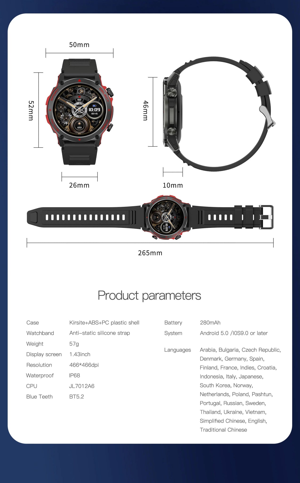 VALDUS 1.43 INCH AMOLED GPS Motion Track Waterproof Smartwatch Support Blood Pressure Blood Oxygen VD31 PRO Outdoor Smart Watch - Shengyao Chuangqi (HK) International Limited