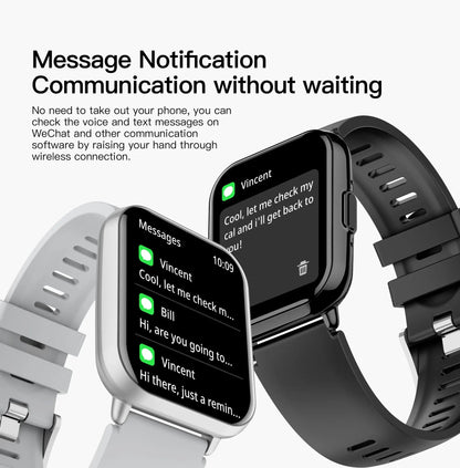 VALDUS AI Voice Assistant 1.83 Inch Square Screen Smart Watch Support Sleep Mode Bluetooth Call VS14 Waterproof Smartwatch - Shengyao Chuangqi (HK) International Limited