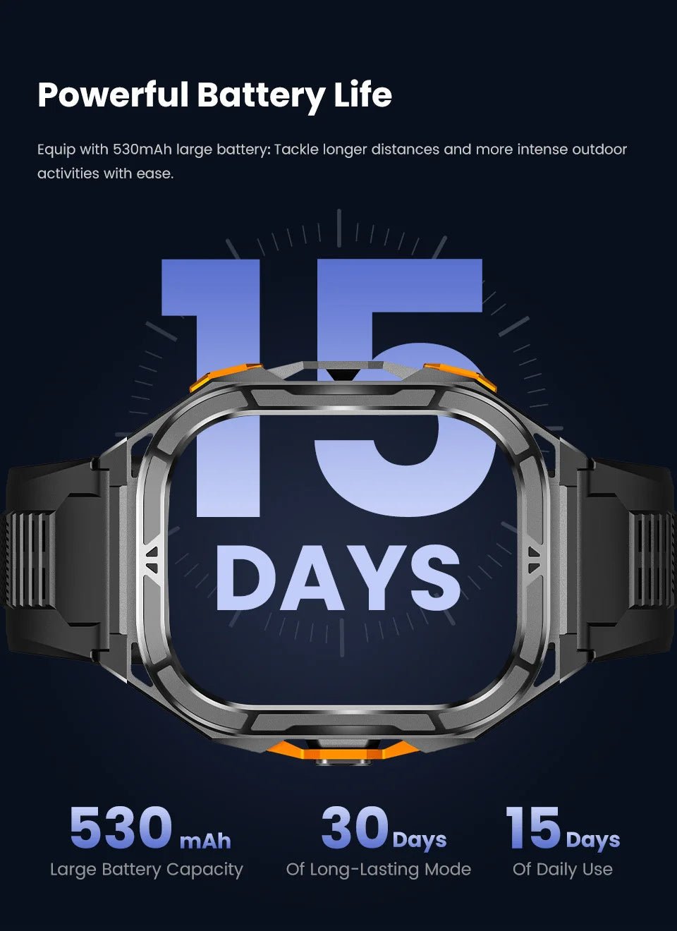 VALDUS AMOLED Round 1.96 Inch Screen Smartwatch Support GPS Multi Sports Mode Bluetooth Calling VG46 Pro Waterproof Smart Watch - Shengyao Chuangqi (HK) International Limited