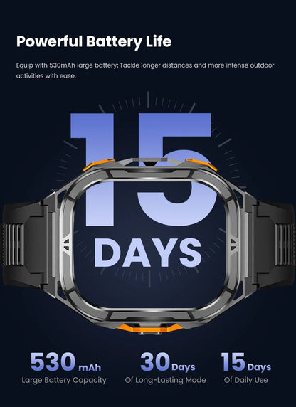 VALDUS AMOLED Round 1.96 Inch Screen Smartwatch Support GPS Multi Sports Mode Bluetooth Calling VG46 Pro Waterproof Smart Watch - Shengyao Chuangqi (HK) International Limited