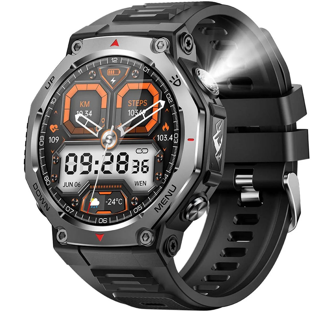 VALDUS Support Stress Relief Sleep Aid Bright Light Flashlight Smart Watch Pressure Detection VD47 PRO 1.43 Inch Smartwatch - Shengyao Chuangqi (HK) International Limited